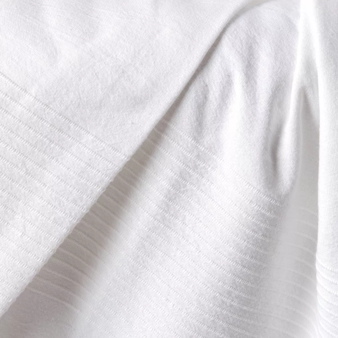 Couvre-lit coton tissé (180 x 220 cm) Léa Blanc