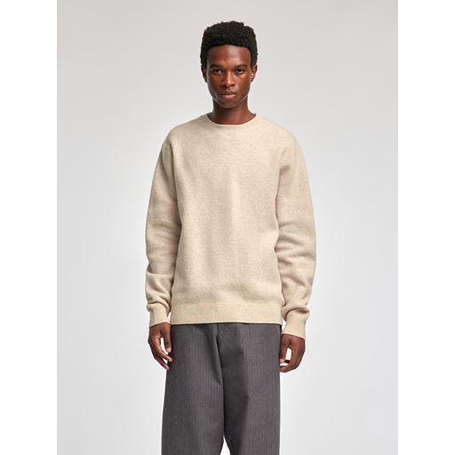 Annarr Ragi Wool Striktrøje, Beige, XXL