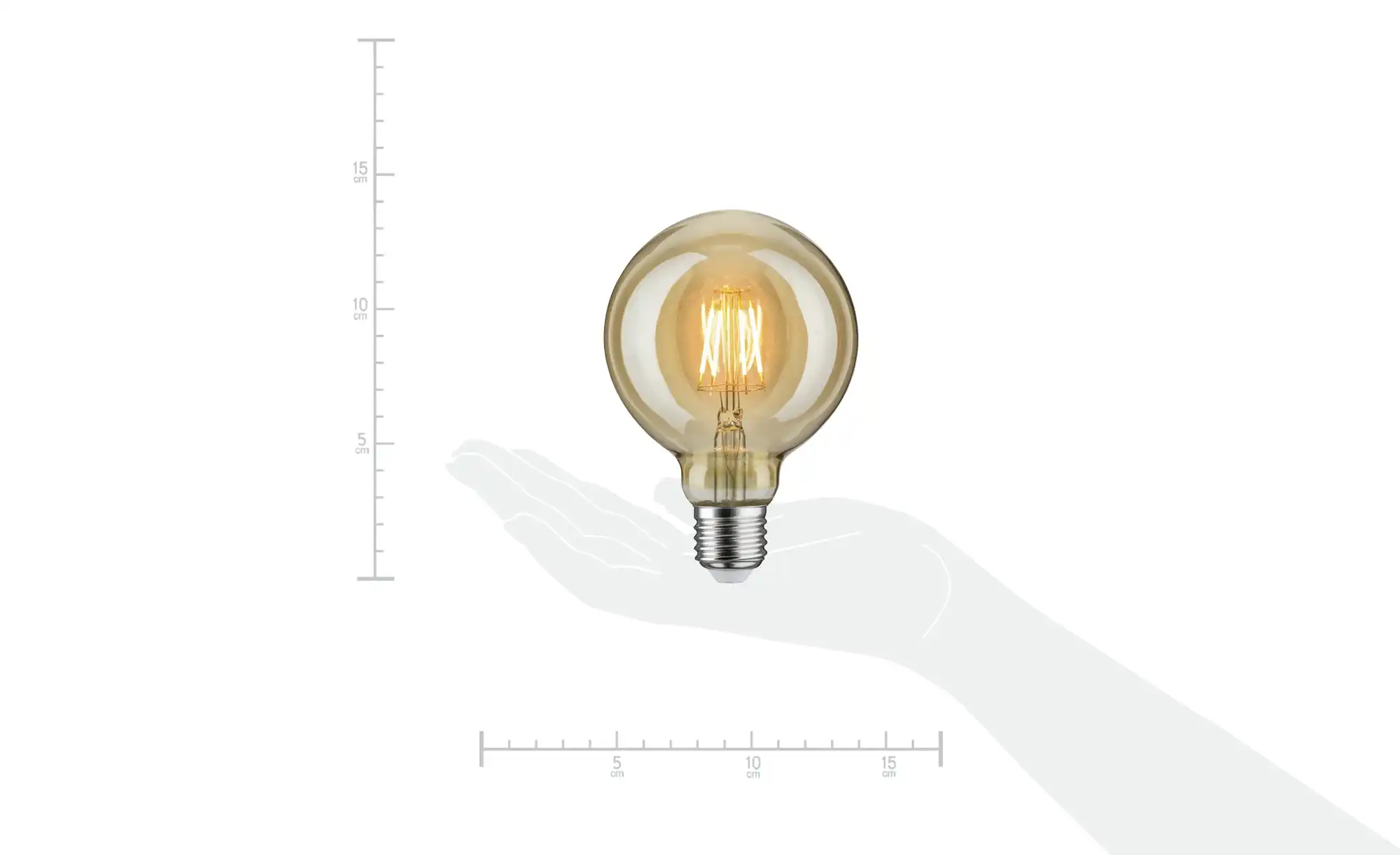 LED Vintage Globe 95 E27/6,5W gold