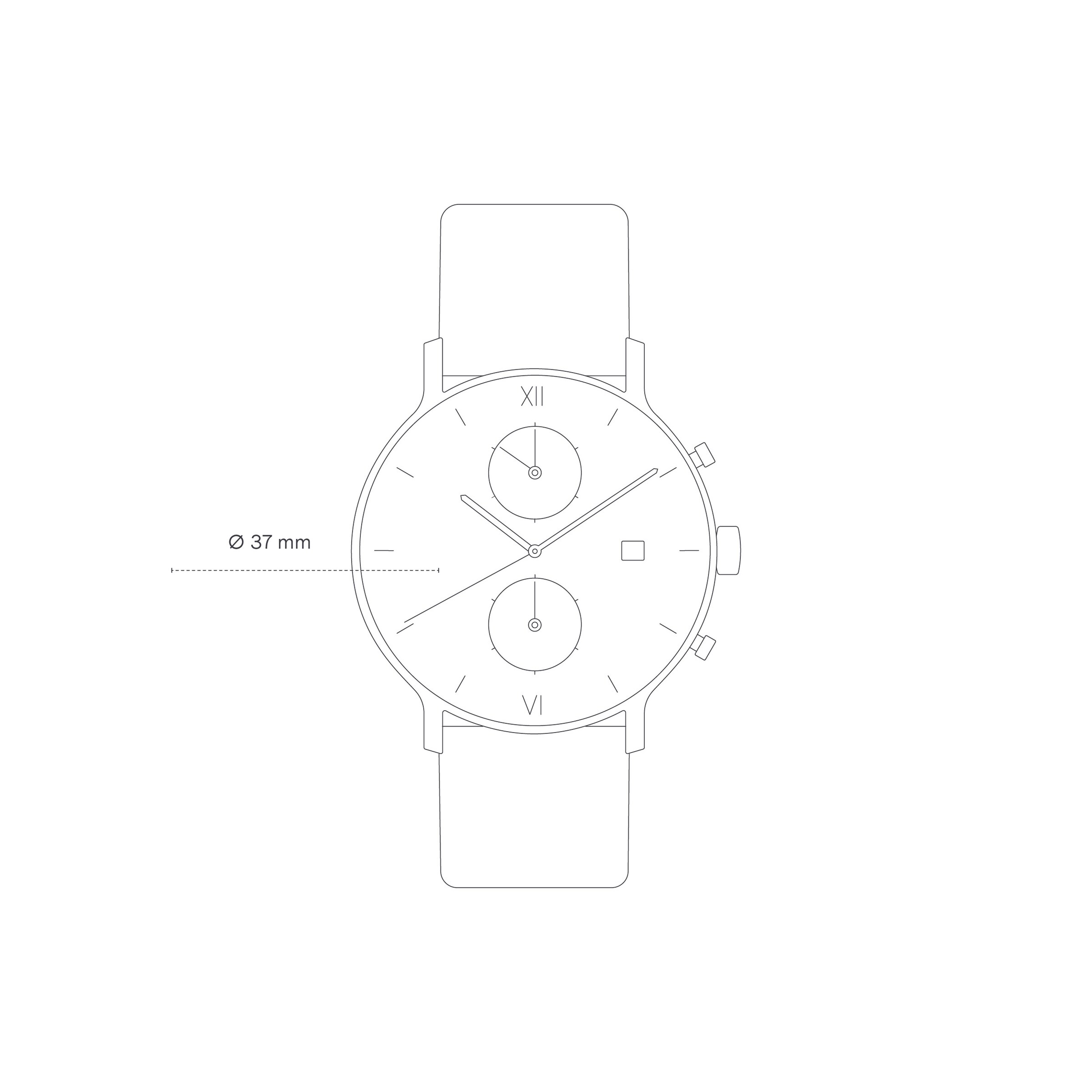 Chrono Small Silver Steel