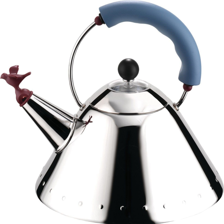 Alessi 9093 fluitketel blauw