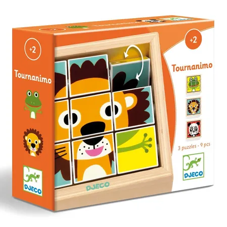 Djeco Holzpuzzle: Touranimo, 9 Teile