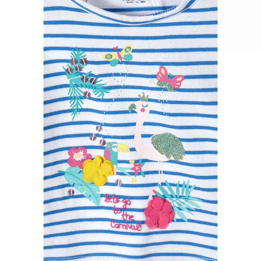 MINOTI T-Shirt und Leggings im Set WeißHellblau