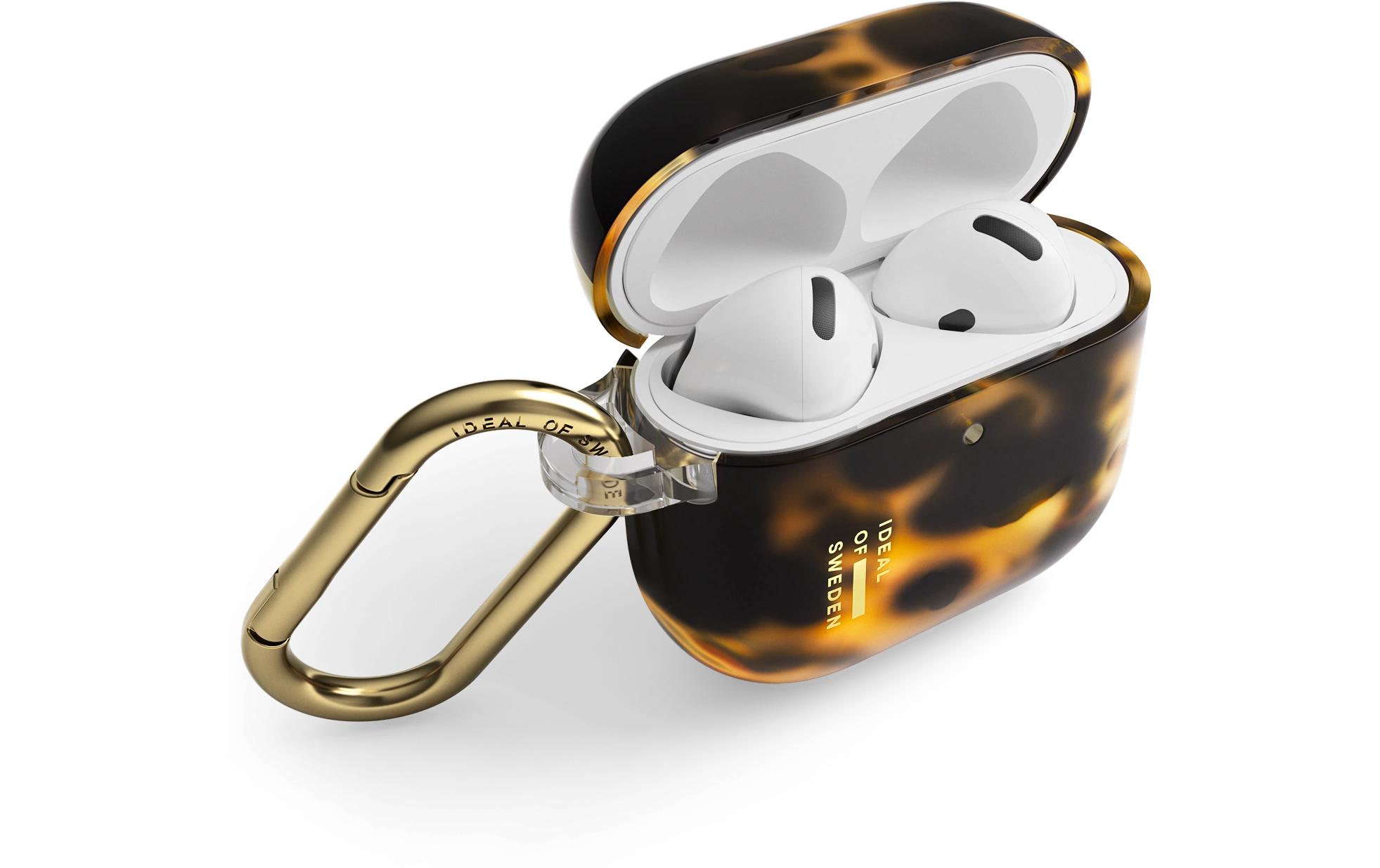 Transportcase Silicone AirPods Mid TortoiseAirPodcase mit Haken zur Befestigung (4Gen)