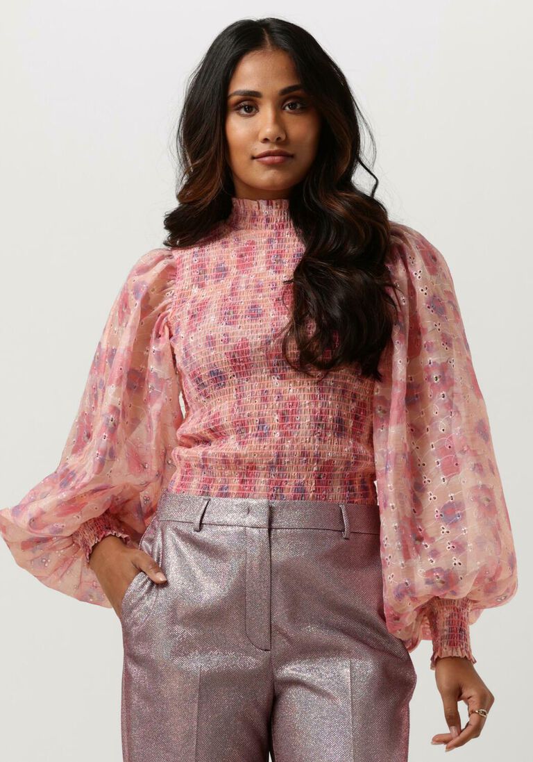 BRUUNS BAZAAR roze bruuns bazaar blouse hyssop silke blouse