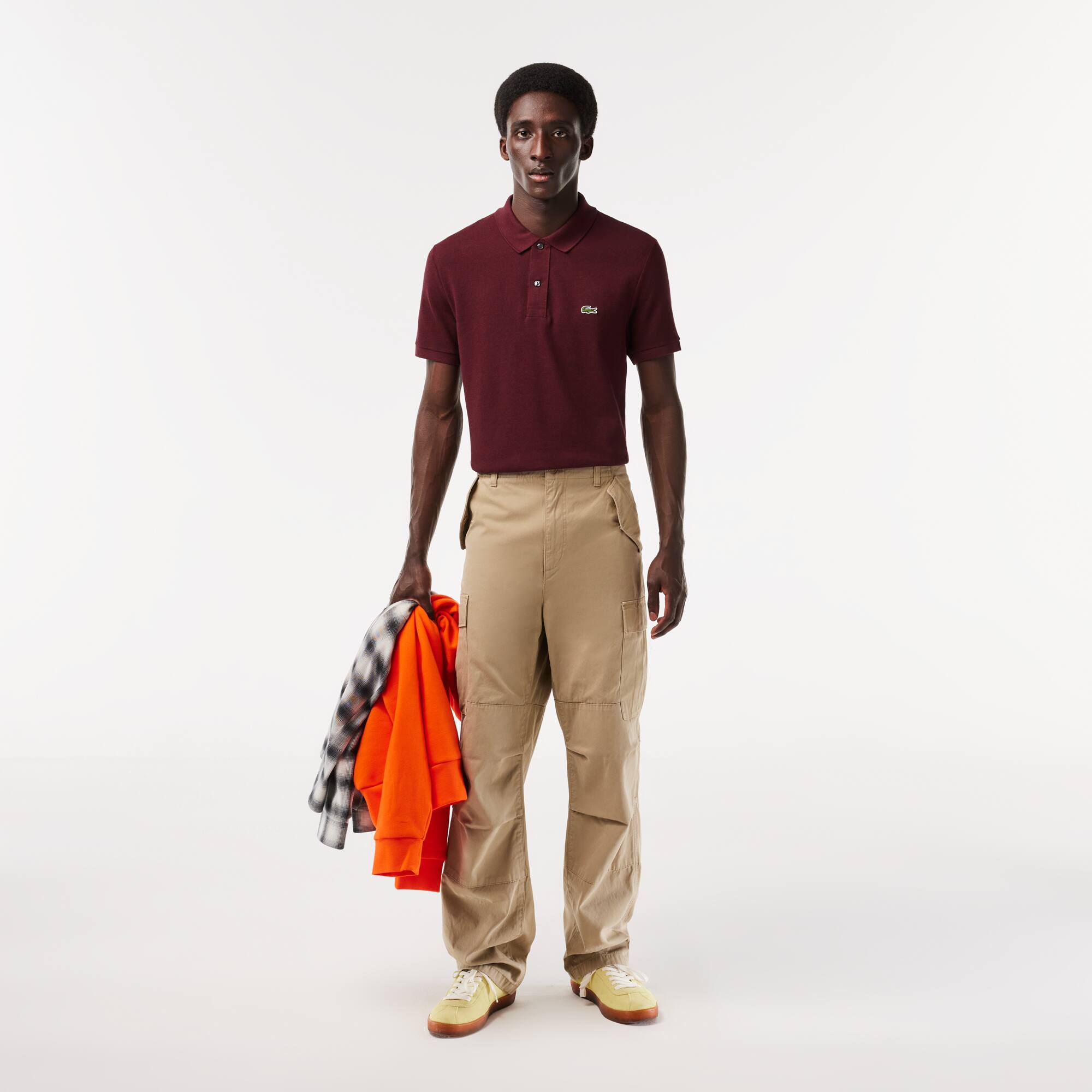 Polo Original L.12.12 slim fit coton petit piqué Manches Courtes - Rouge - Lacoste - Homme