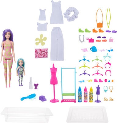 Barbie Color Reveal Lekesett Tie Dye Fashion Maker