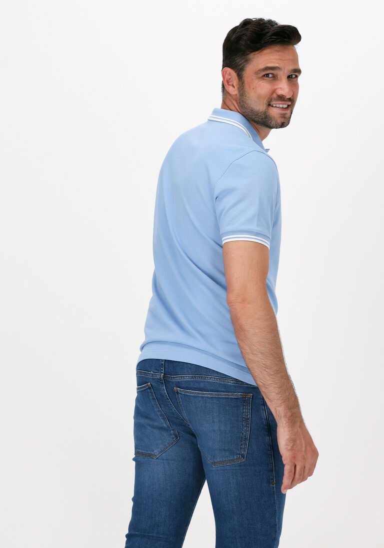 FRED PERRY lichtblauwe fred perry polo twin tipped fred perry shirt