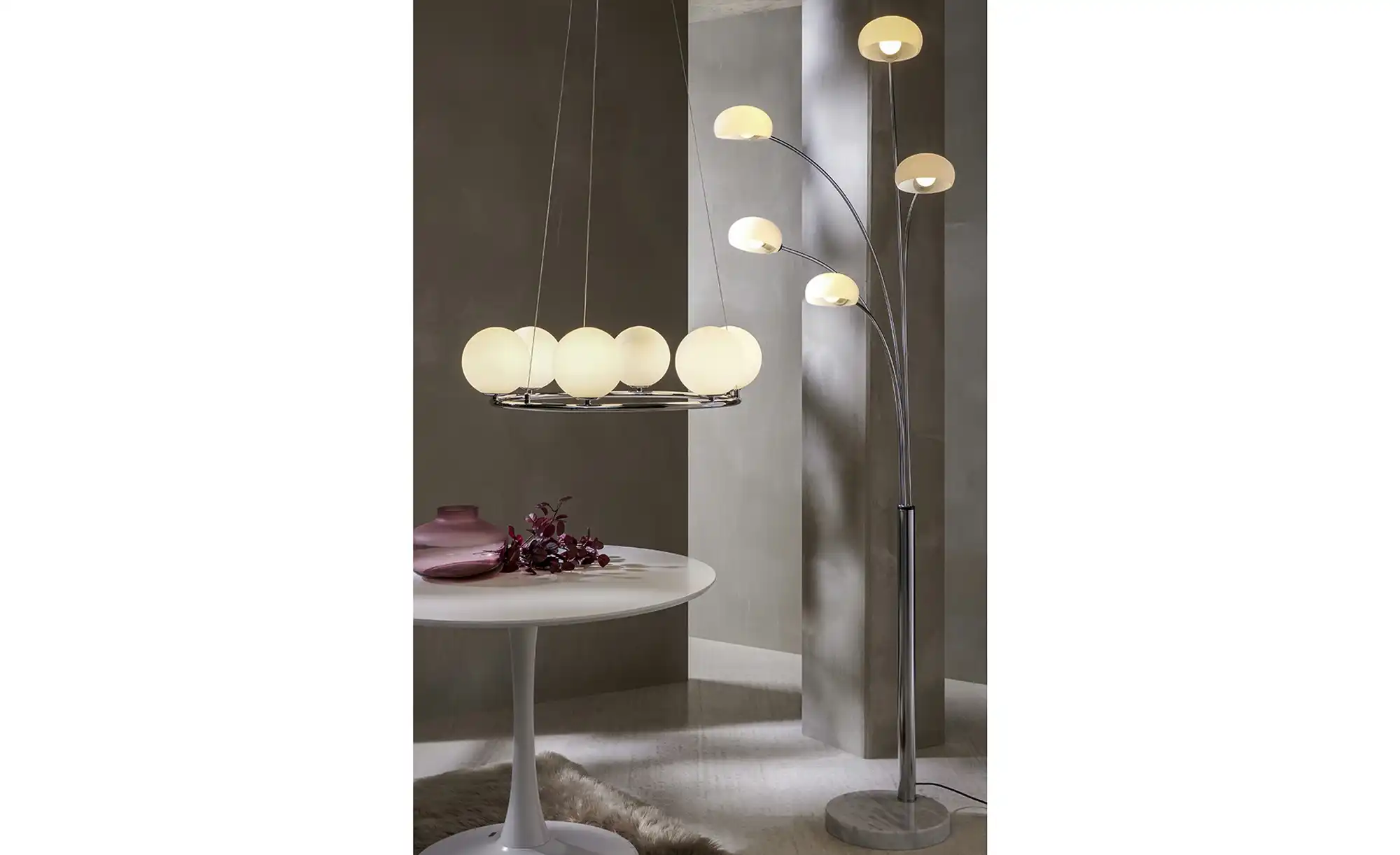 Meisterleuchten LED-Krone 6-flammig, chrom