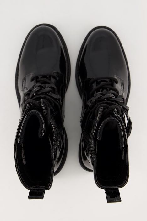 Lack-Stiefeletten, Jana Shoes, Kette, Weite H