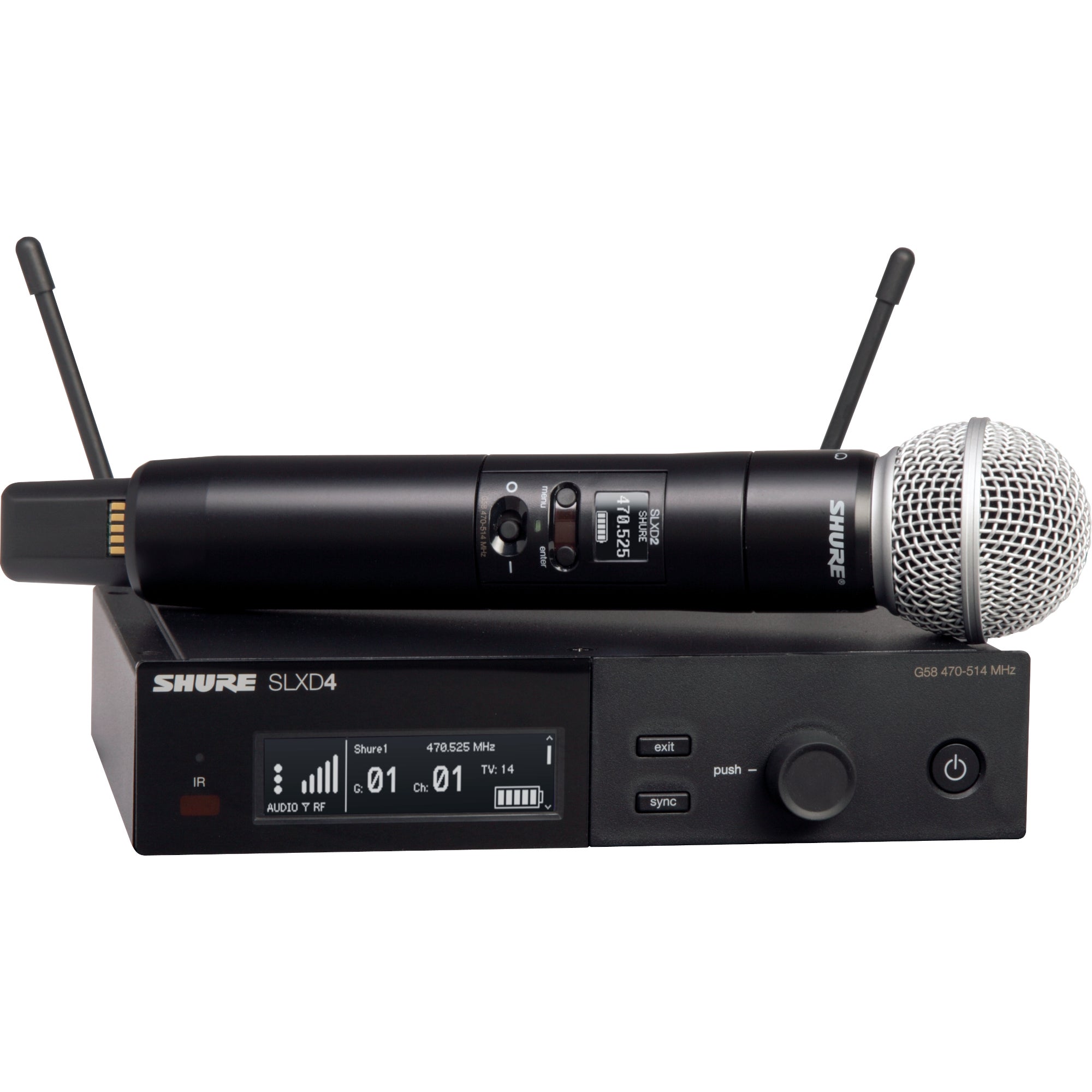 Shure SLXD24/SM58-J53 handheld draadloos (562 - 606 MHz)