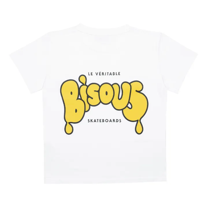 Bisous Skateboards T-Shirt Véritable | Blanc