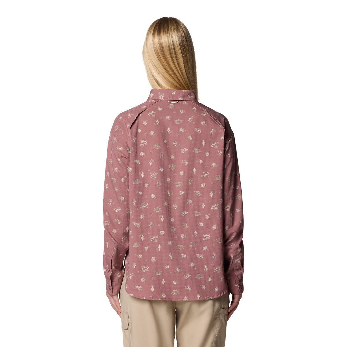 Columbia Silver Ridge Utility Patterned LS Skjorte, dame (Fig)