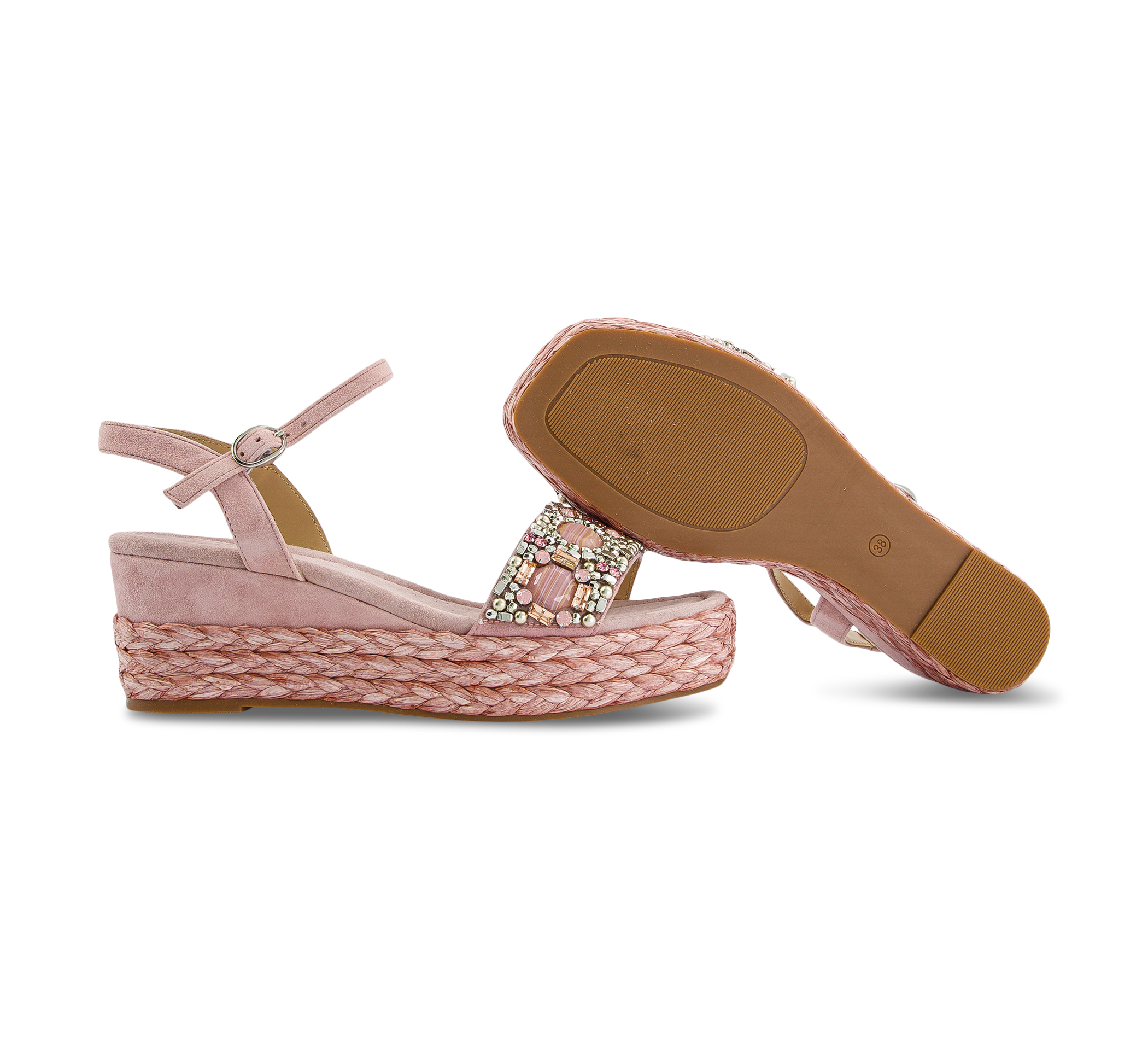 Alma En Pena Riemchensandalen rosa
