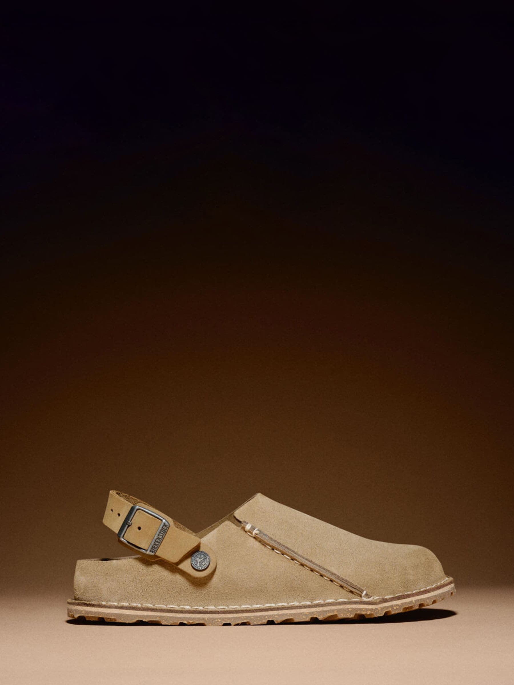 Lichtbruin - Birkenstock Lutry Premium LEVE-klompen