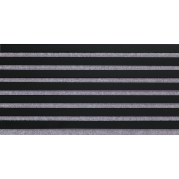 Lattenwand Decowall Acoustic zwart 260x30cm,2 stuks (1.56m2)