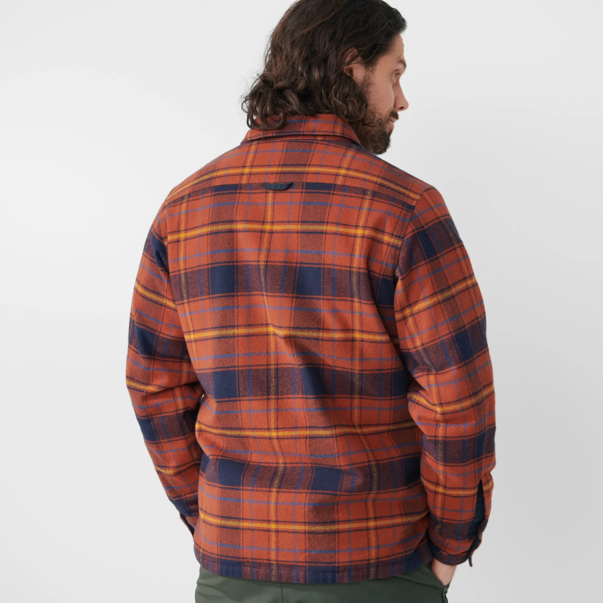 Fjällräven Men's Övik Lite Padded Shirt Autumn Leaf/Dark Navy