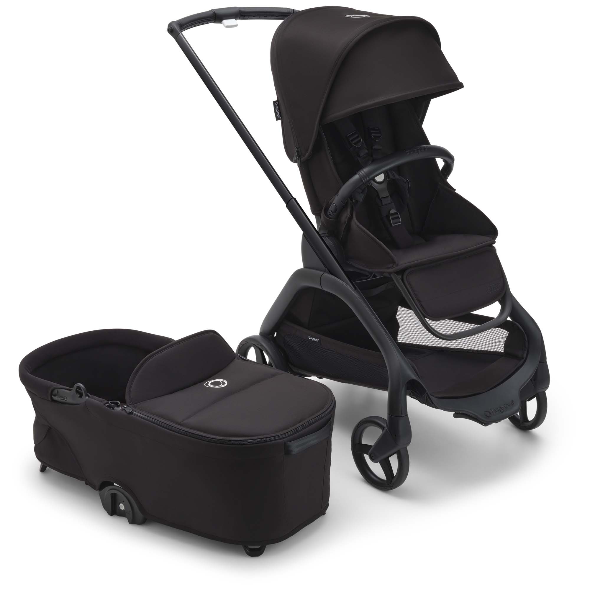 Bugaboo Dragonfly frame + zit Black Midnight Black - frames met zit - Prénatal