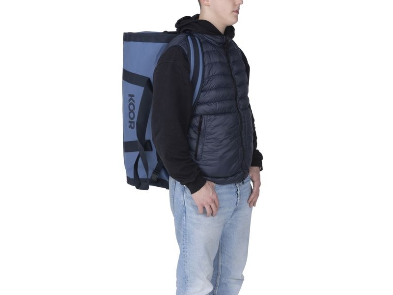 KOOR Duffle Bag Sooma 70 l, Blau Wasserabweisende Reisetasche