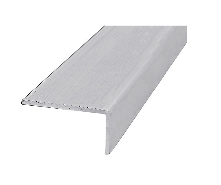 Nez de marche alu brut 40 x 14 mm, 2 m