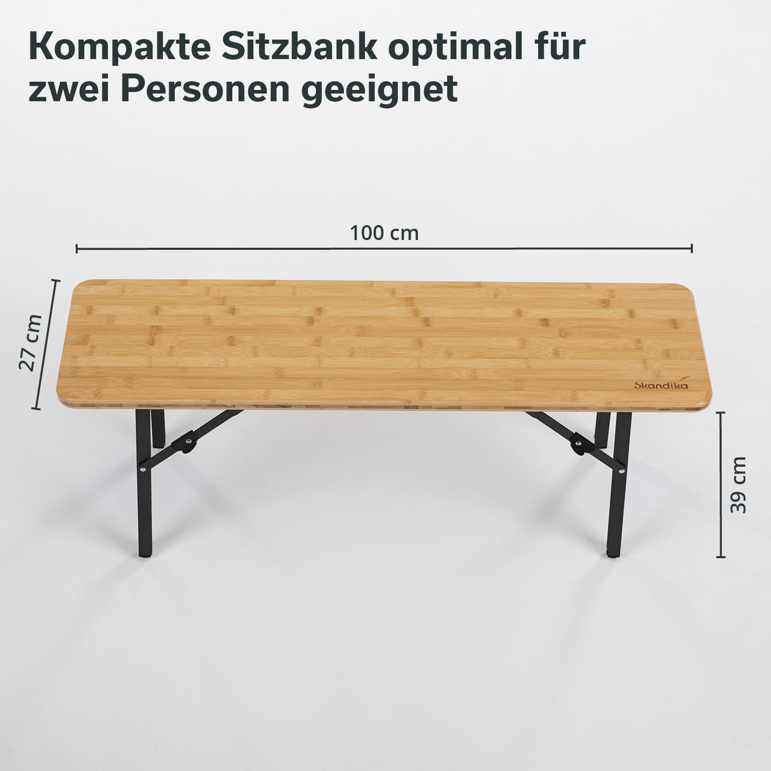 Skandika Tobro Bamboe zitbank - set van 2