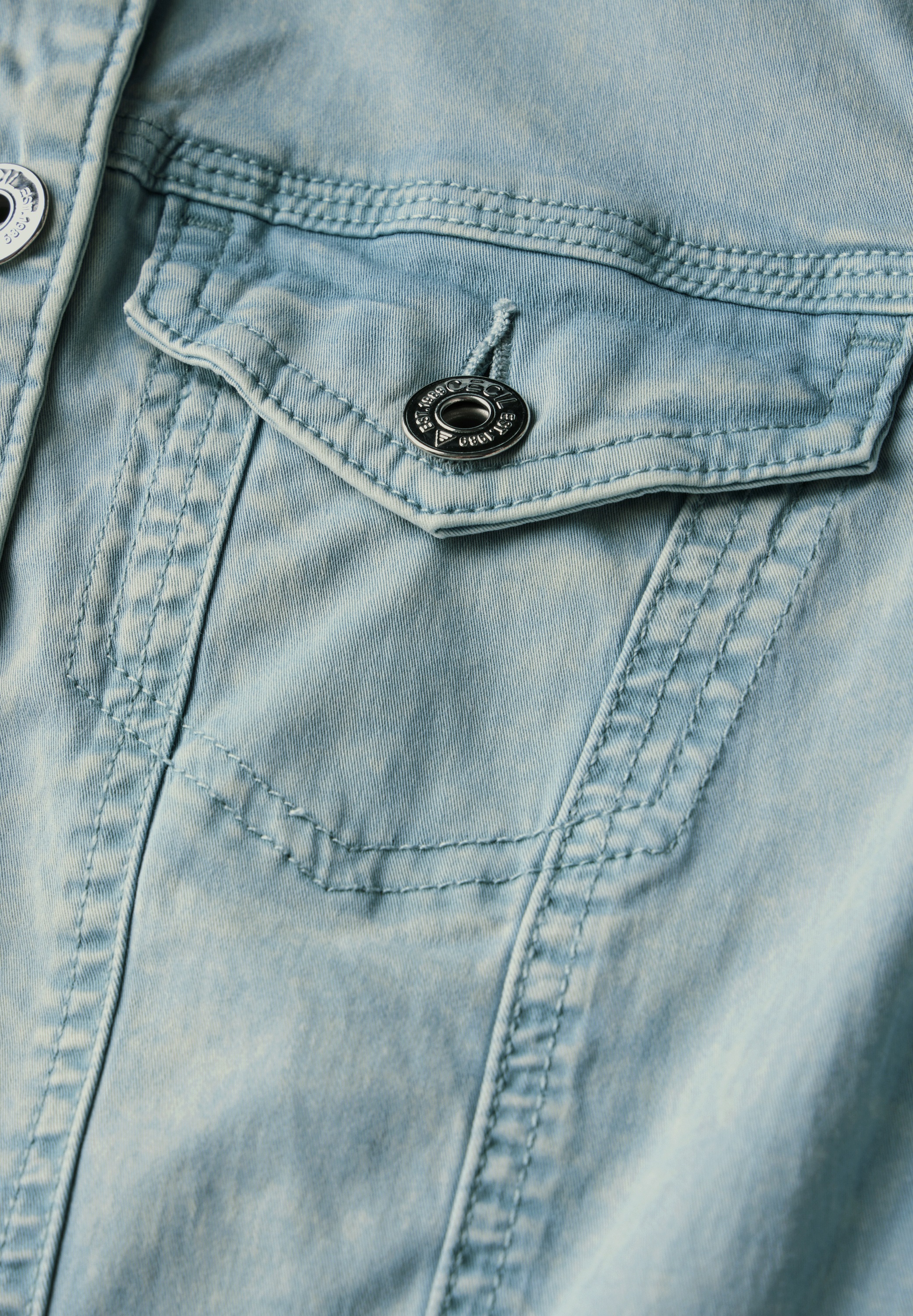 Cecil Jeansjacke mit Hemdkragen