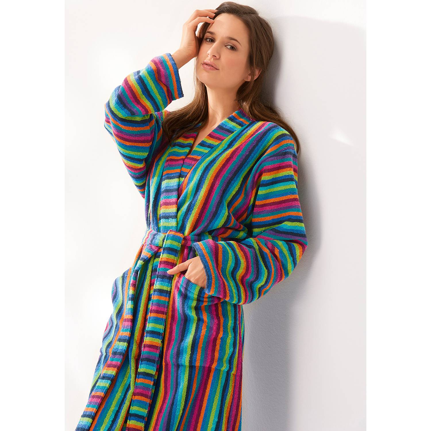 Walk-Frottier Kimono Damen-Bademantel 