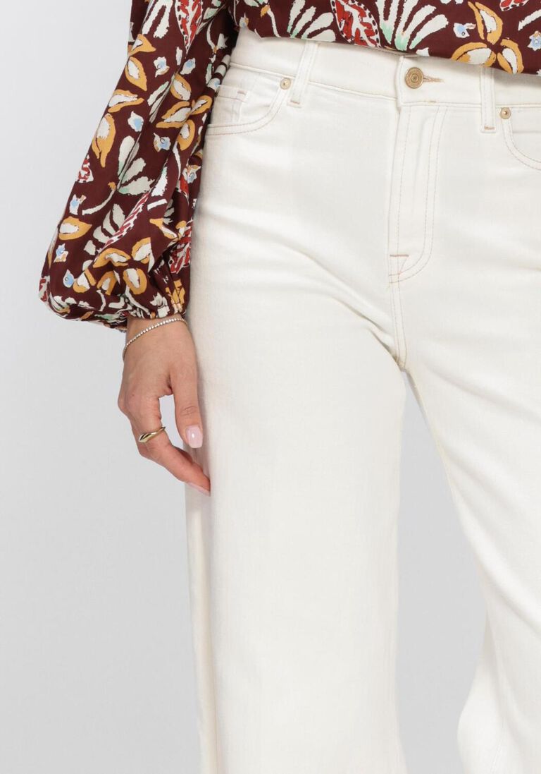 ecru 7 for all mankind wide jeans lotta sugar