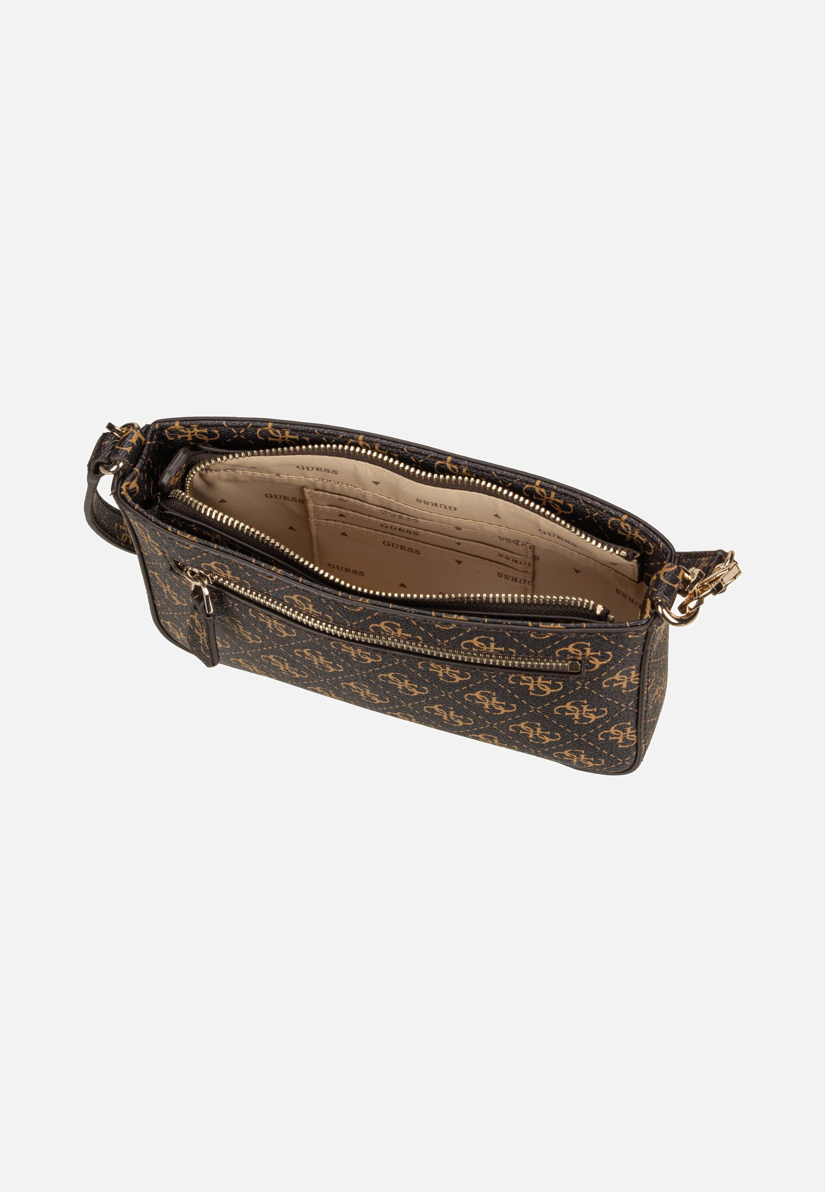 Noelle II Mini Top Zip SHB 72720 Logo Brown - Umhängetasche