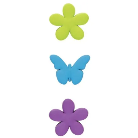 BRUNNEN Magnet Blume/Schmetterling 3er Set, farblich sortiert