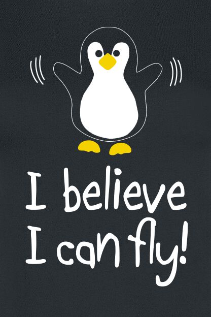 I Believe I Can Fly! | Tierisch T-Shirt Manches courtes