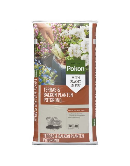 Pokon Terras- En Balkongrond - Potgrond Turf - 40 l