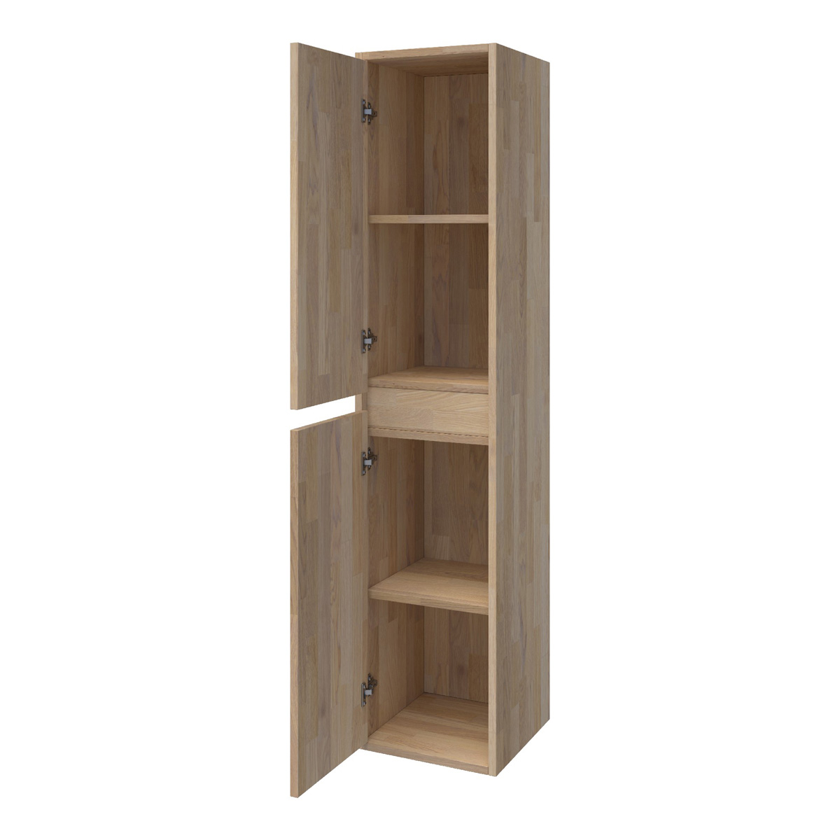 Brauer Adore kolomkast 160cm vingerlas eiken grijs