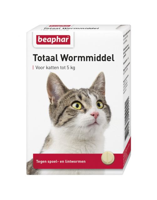 Beaphar Wormmiddel Totaal Kat - Anti wormenmiddel - 10 stuks < 5 Kg