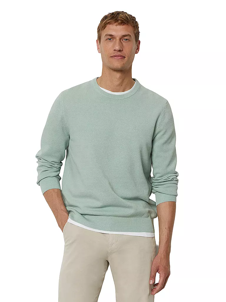 MARC O'POLO Pullover hellgrün