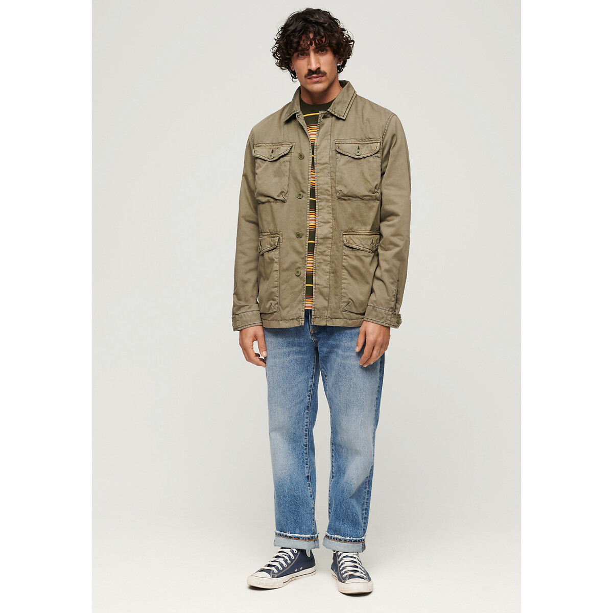 Jaqueta safari estilo militar SUPERDRY M65
