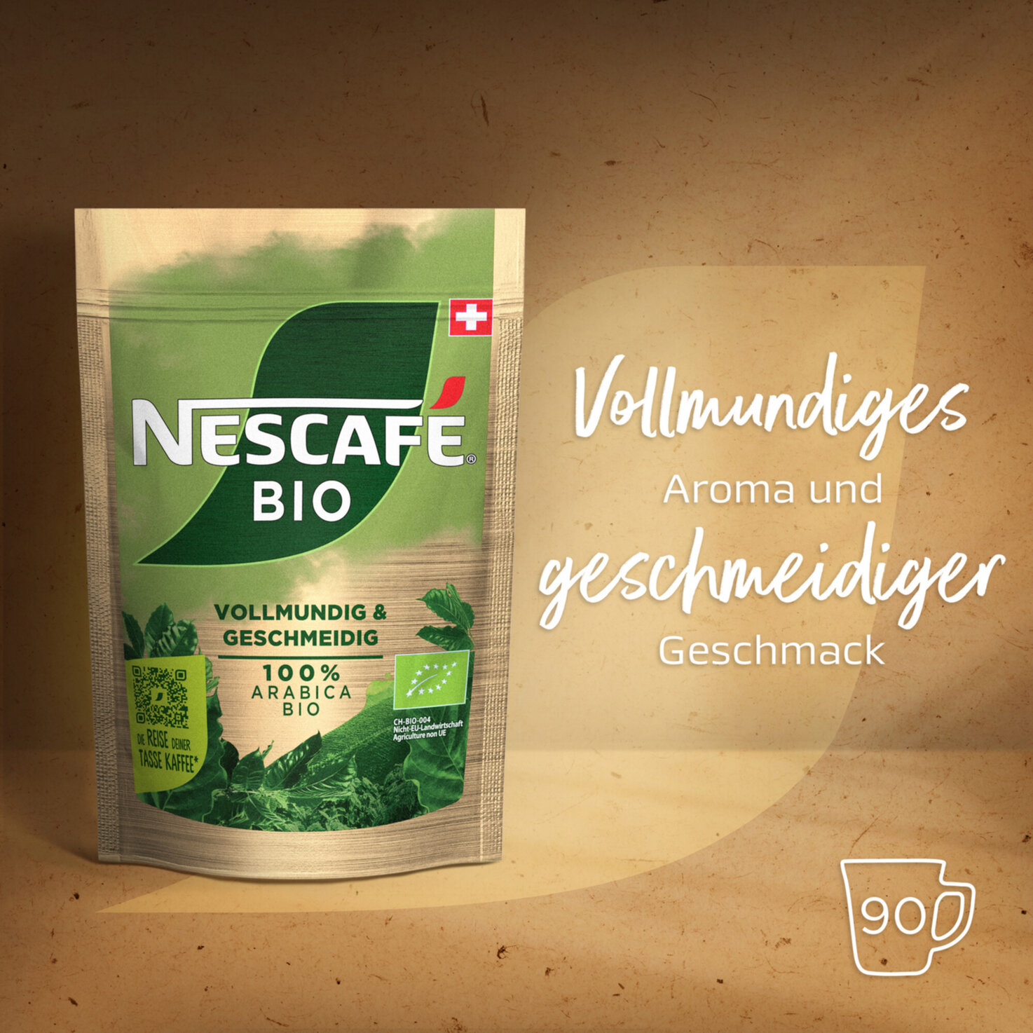 Nescafé Gold Bio löslicher Kaffee Beutel