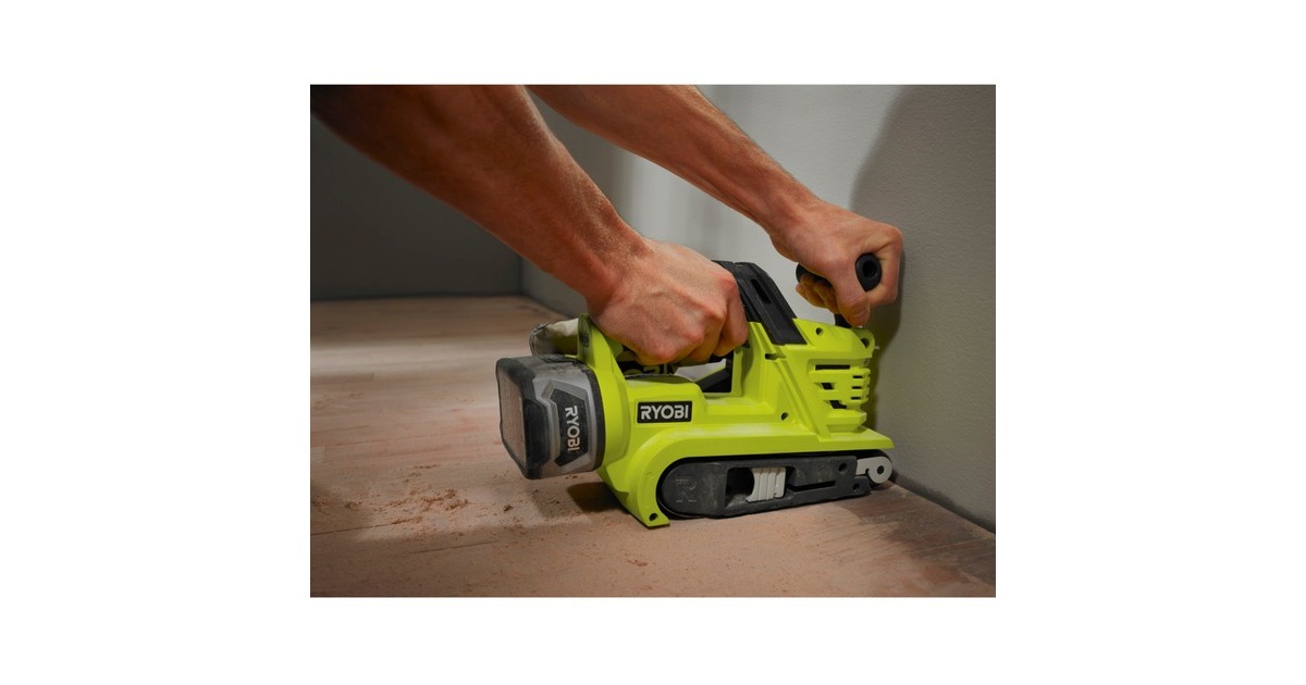 RyobiAccu-Bandschuurmachine R18BS-0, 18V  (Groen/zwart, zonder batterij en lader)