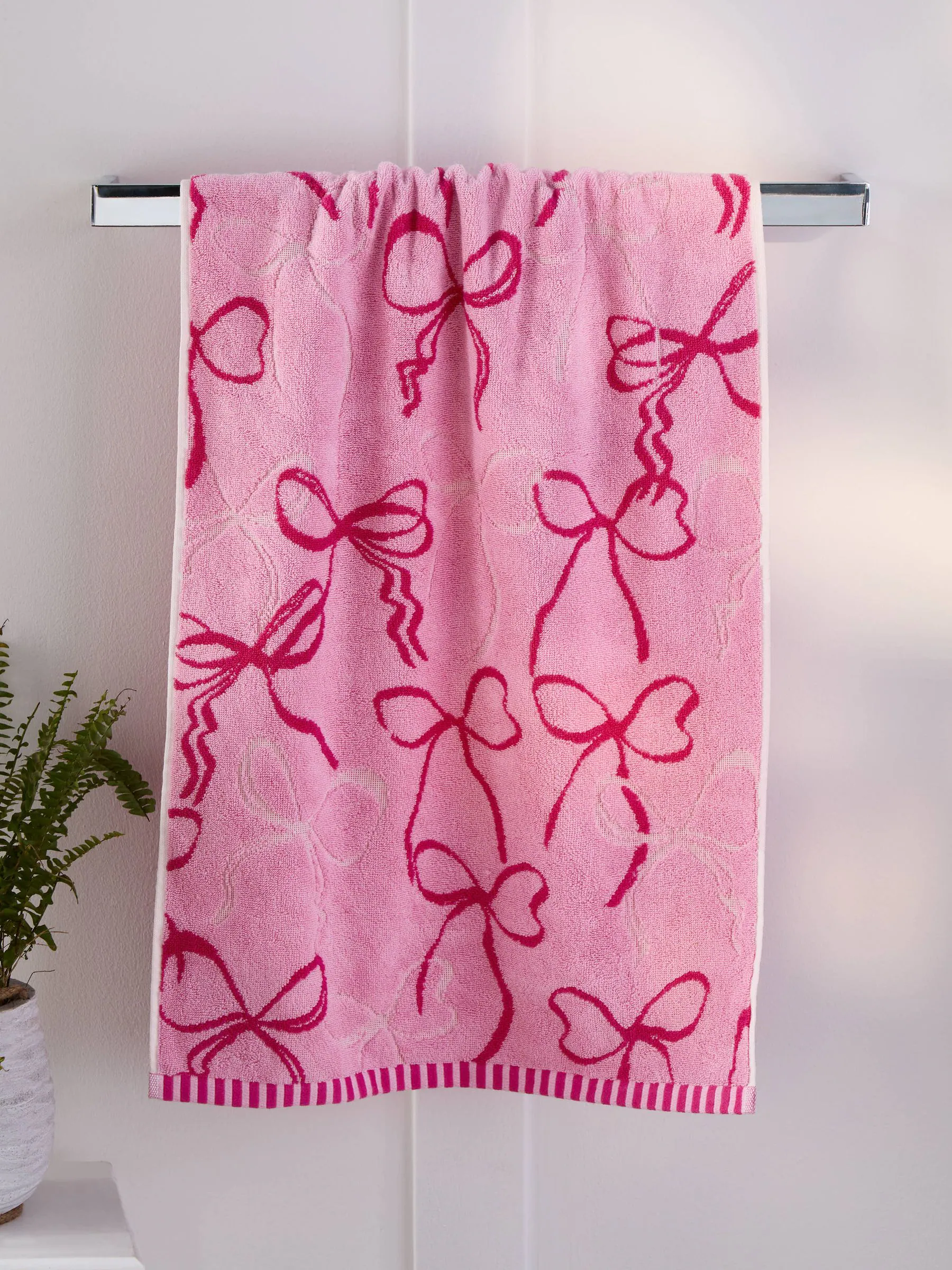 Bow 100% Cotton Towel