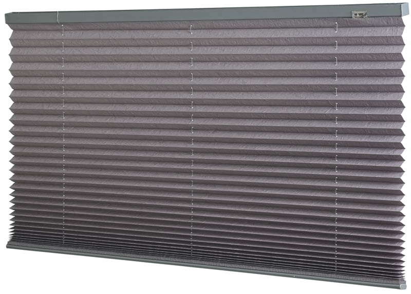Plissegardin crush snorbetjent 110x160 grå