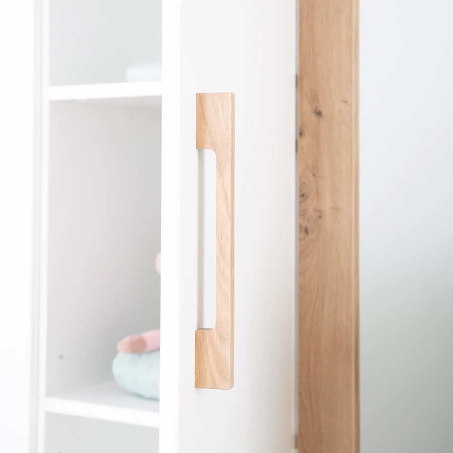 kindsgard Kleiderschrank hemme 3-türig weißEiche