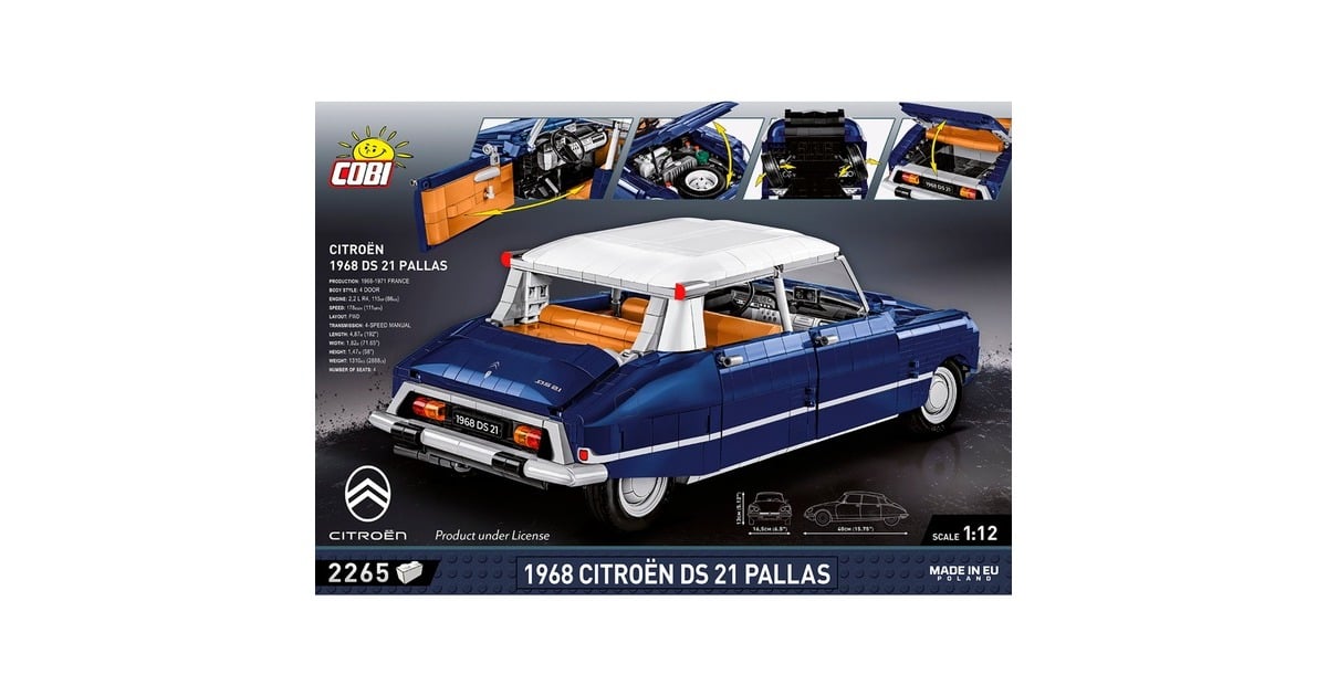 COBICitroen DS 21 Pallas 1968 Constructiespeelgoed  (Schaal 1:12)