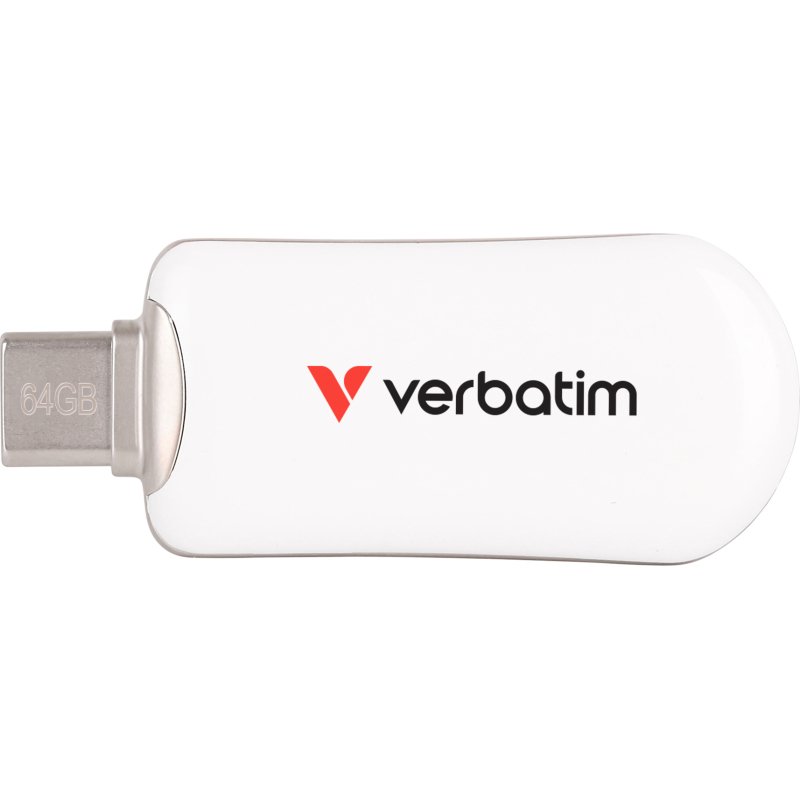 Verbatim 30228 lecteur USB flash 64 Go USB Type-C 3.2 Gen 1 (3.1 Gen 1) Blanc