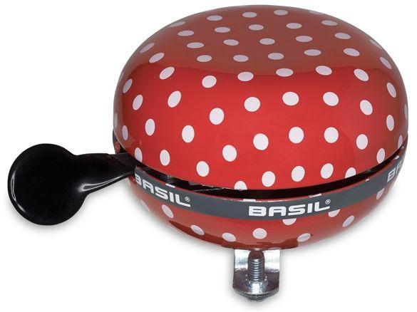 BASIL Fahrradklingel Big Bell Polkadot, Rot/Weiss Fahrradklingel