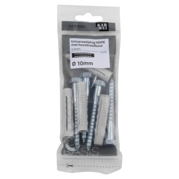 KARWEI uni-plug 10x50mm hdb 8x70mm ring 4ST