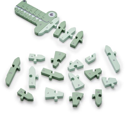 MooverToys A,B,C Puslespill Krokodille, Grønn