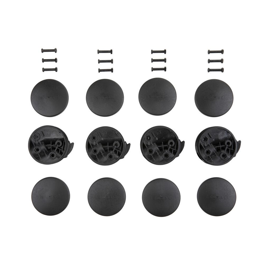Sonnenliegen Gelenke (x4) Siesta/Sunside Polymer Schwarz Noir