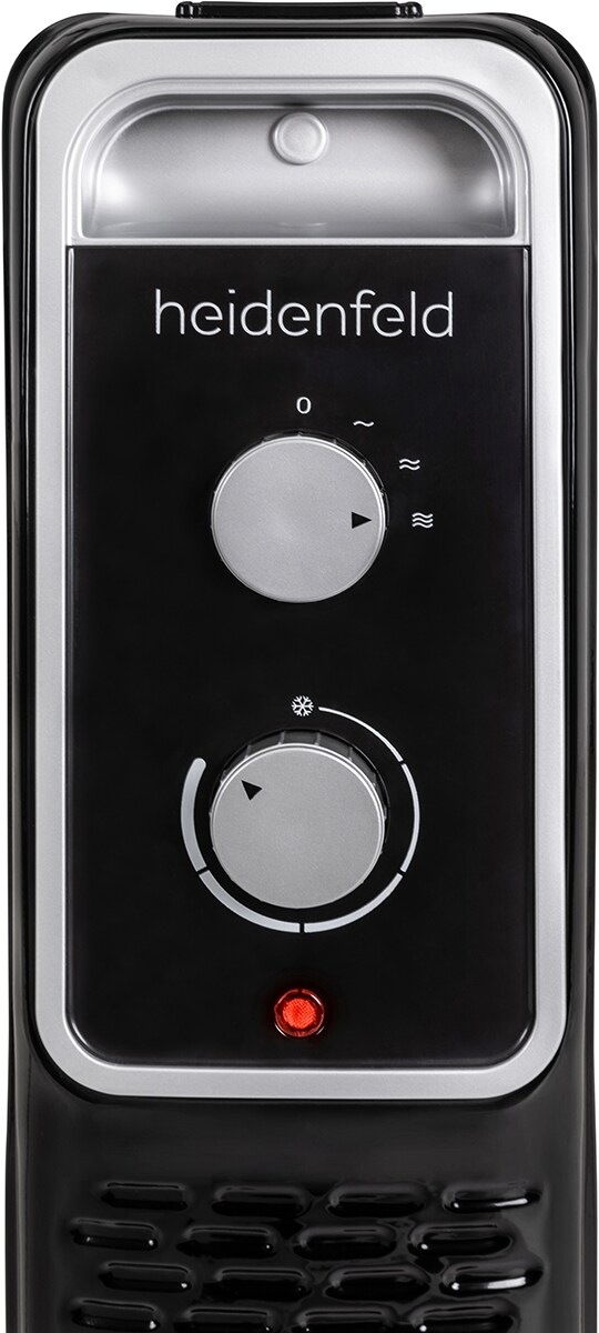 Heidenfeld Ölradiator ÖR100, Thermostat, 1000-2500 Watt, stufenweise Regulierung, 3 Jahre Garantie
