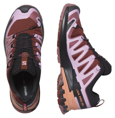 Chaussures de Trail Unisexe Salomon XA Pro 3D v9 Rose/Orange