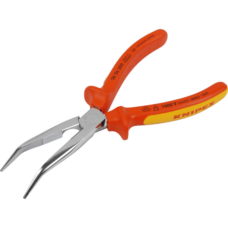 Knipex 2626 VDE telefoontang gebogen 200mm